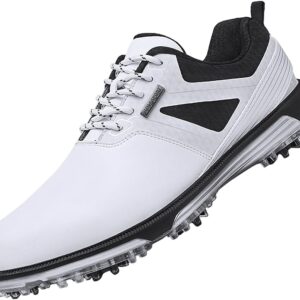 ULTIANT Men's Golf Shoes Fixed Nailless Sole Waterproof