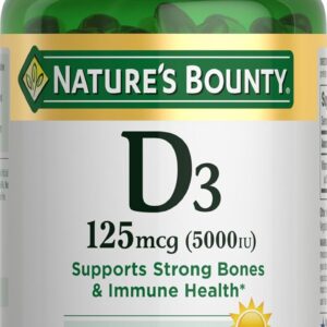 61% off Nature's Bounty Vitamin D3, Immune Support,