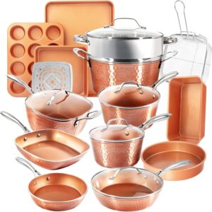 Gotham Steel Hammered Copper Collection – 20 Piece