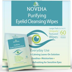 NOVEHA Eyelid & Lash Wipes | For Itchy, Dry Eyes, Styes