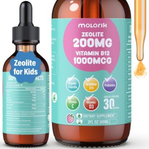 Zeolite Drops for Kids and Adults, 200mg Zeolite Liquid drops