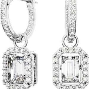 55% OFF ON Swarovski Una Drop Earrings, Octagon Shaped,
