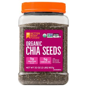 BetterBody Foods Organic Chia Seeds 2 lbs,